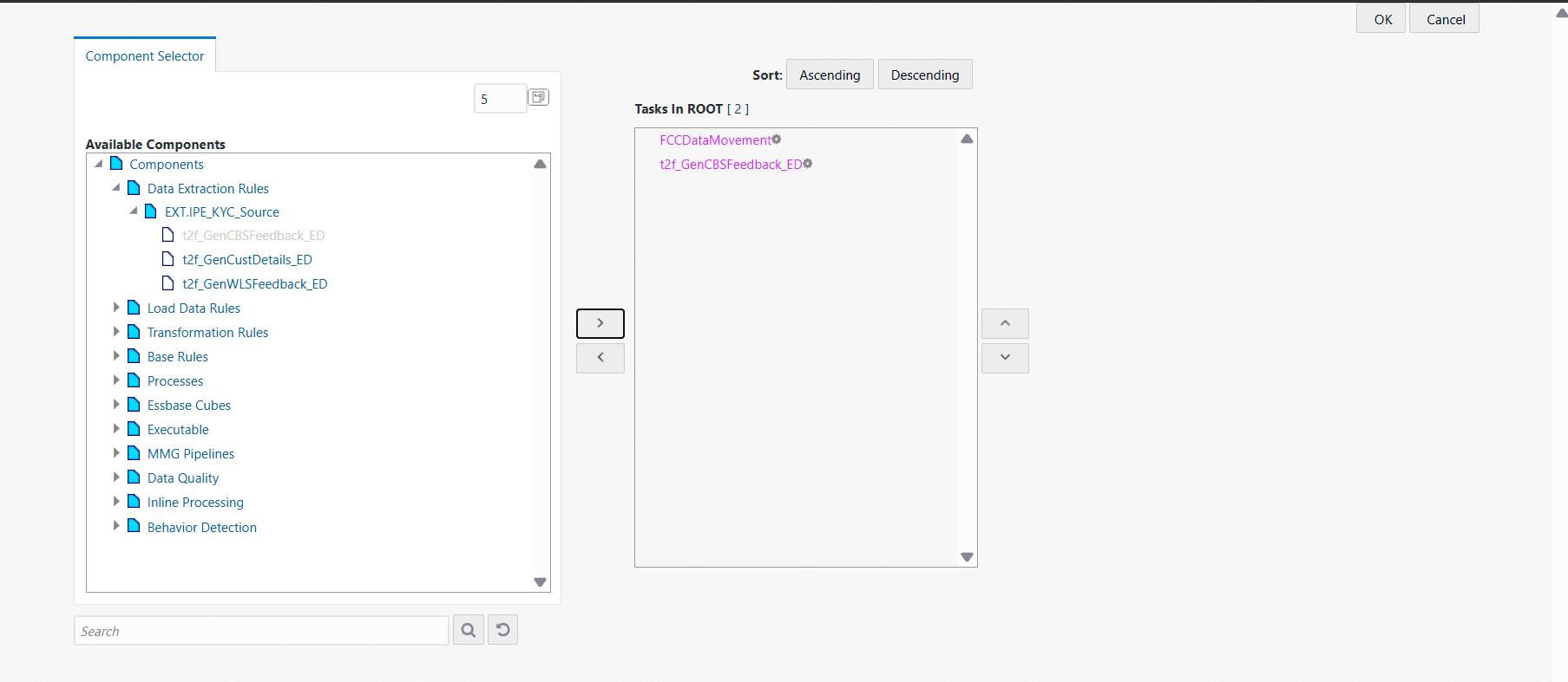 This image shows the CaseTitle Component screen.