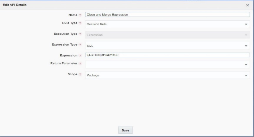 This image shows the Expression Details.