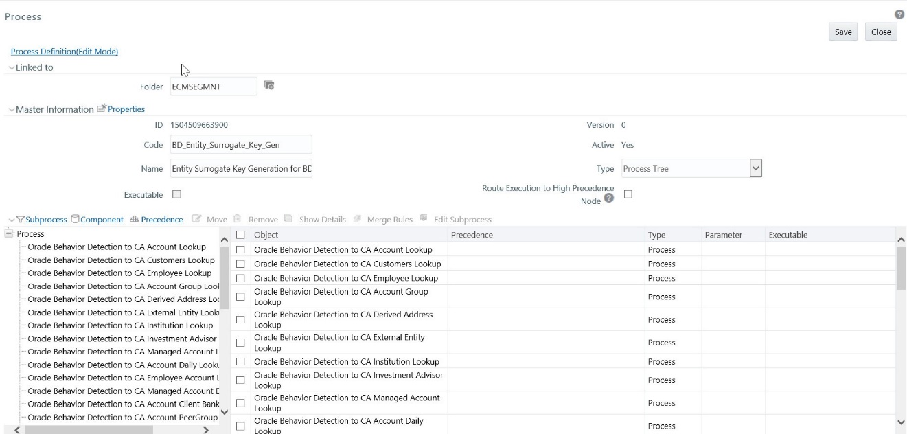 This image shows the list of Tasks.