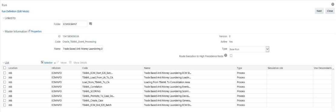 This image shows the TBAML Connector.