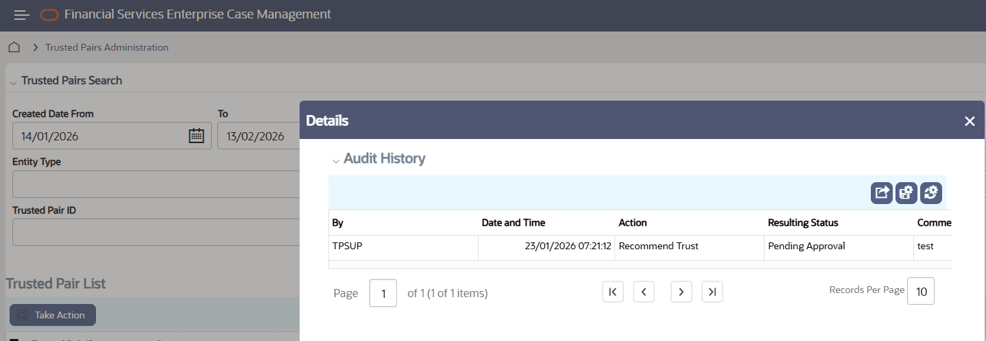 Details - Audit History
