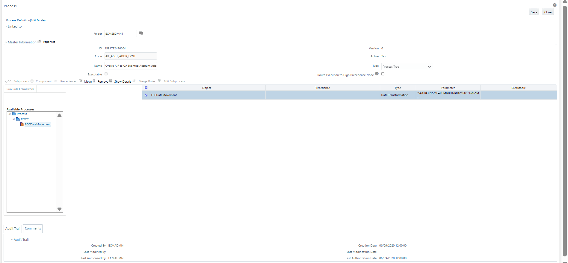 This image shows the Edit BD_Create_Case process screen. This image shows the Edit BD_Create_Case process screen.