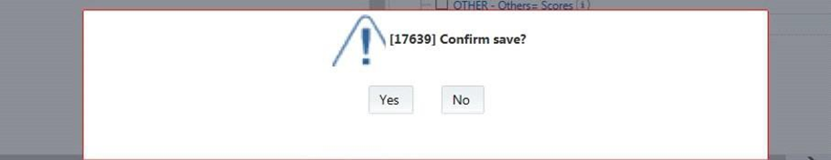 This illustration shows the acknowledegment to confirm saving the added mappings.