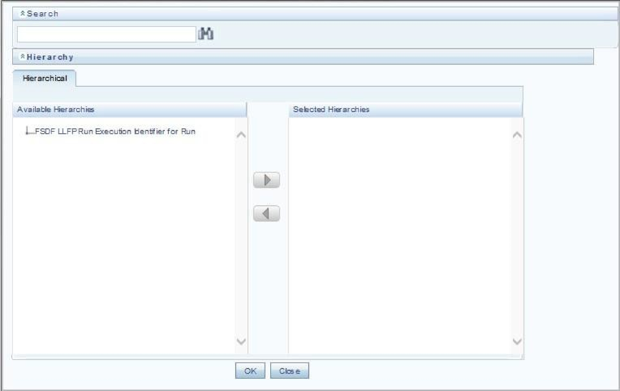 This illustration shows the integration of LLFP and FSDF using approved LLFP Run Execution ID in FSDF Run.