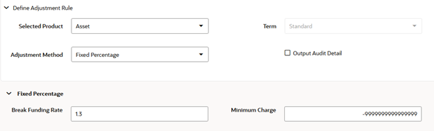 Add-on rate Rule Details – Add-On Rate Method as Fixed Percentage Add-on rate Rule Details – Add-On Rate Method as Fixed Percentage