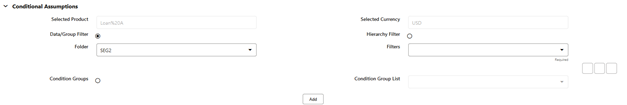 Conditional Assumptions Conditional Assumptions