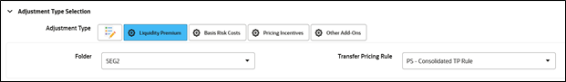 Add-on Rate Rule – Use TP Method (Transfer Pricing Rule Selection)