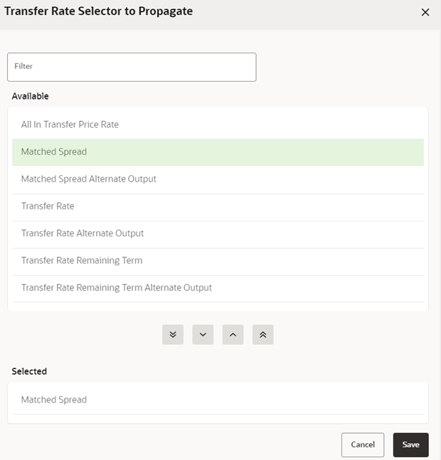 Transfer Rate Selector to Propagate