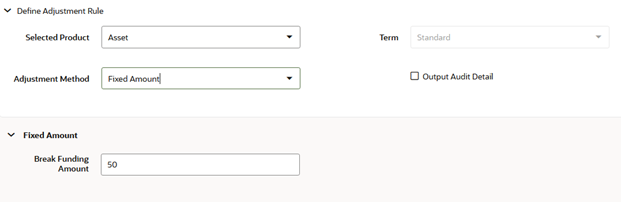 Add-On Rate Rule Details – Add-On rate Method as Fixed Amount