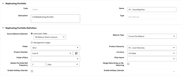 Replicating Portfolio Summary Page