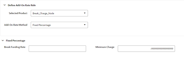 Add-on rate Rule Details – Add-On Rate Method as Fixed Percentage