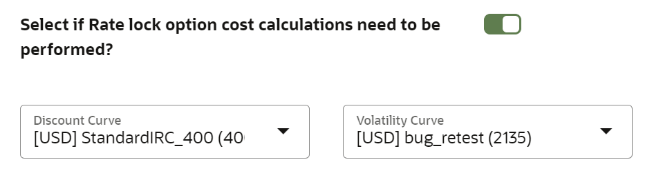 Rate Lock Option Cost Calculation