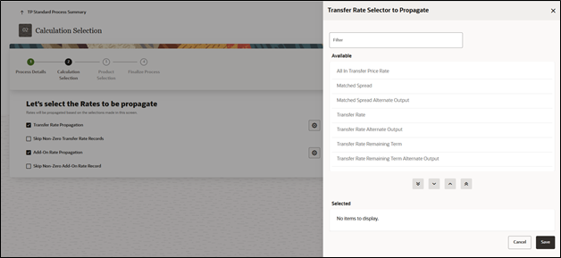 Transfer Pricing Rule - Calculation Selection