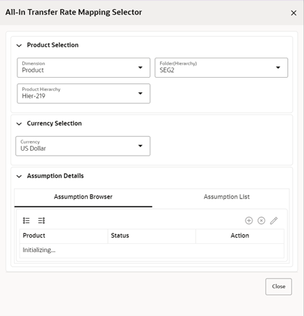 All-In Transfer Rate Mapping Selector