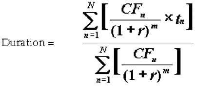 This illustration shows the formula to calculate the Cash Flow: Duration.