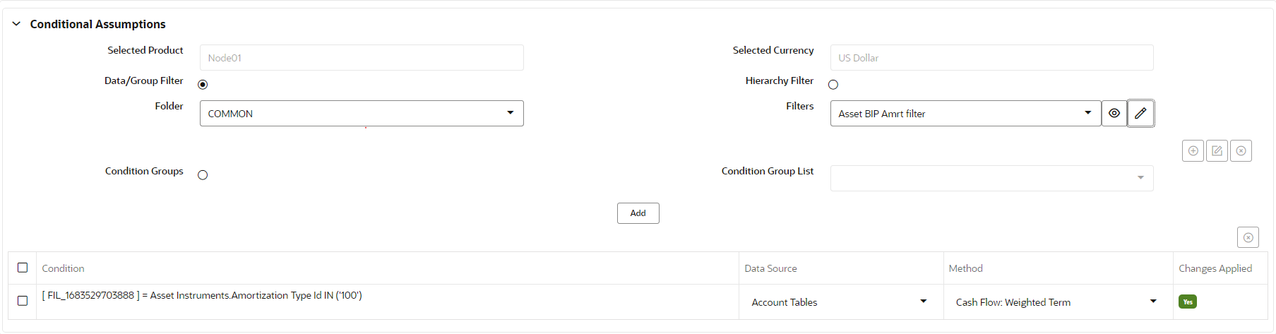 Conditional Assumptions