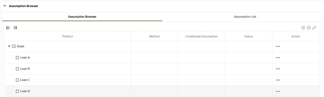 Add-on Rate Rule Assumption Browser