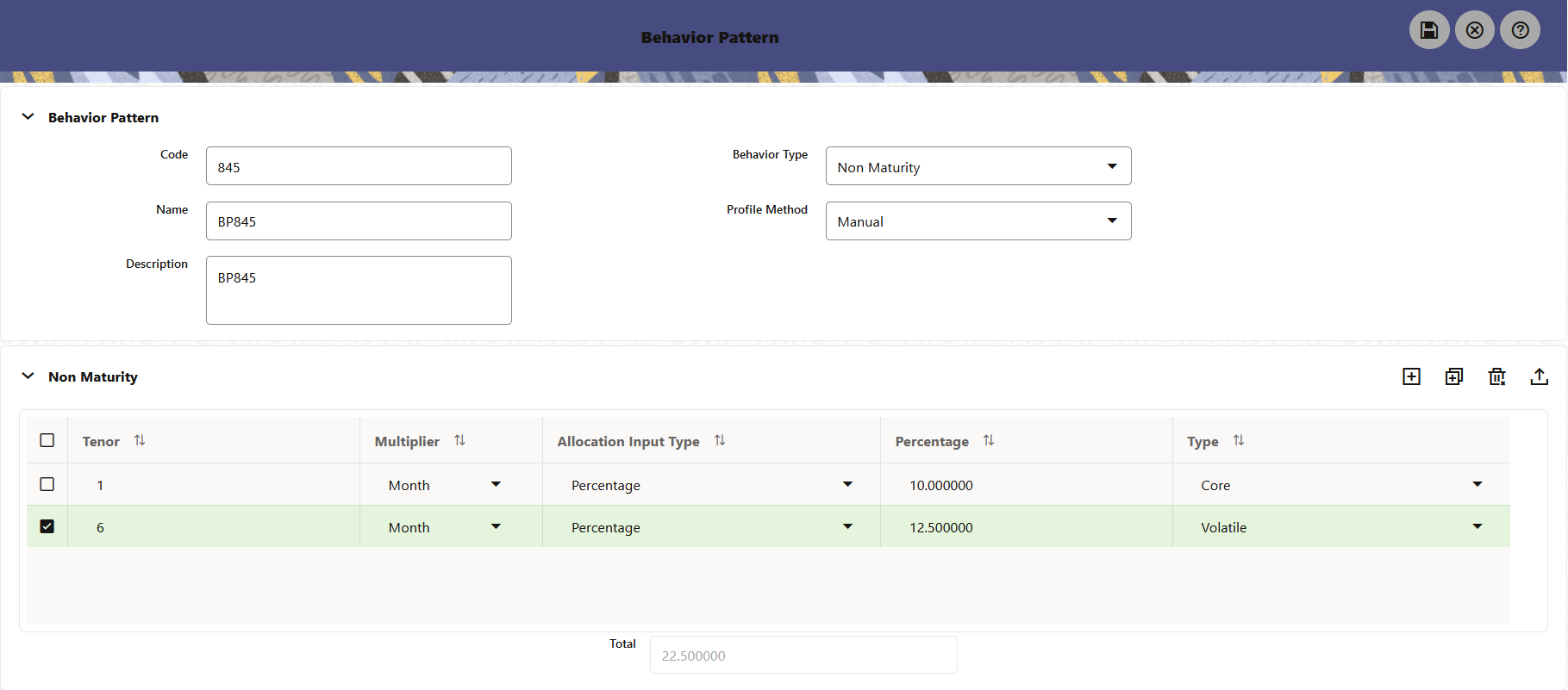 Profile Type as Manual