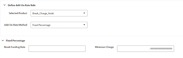 Add-on rate Rule Details – Add-On Rate Method as Fixed Percentage Add-on rate Rule Details – Add-On Rate Method as Fixed Percentage