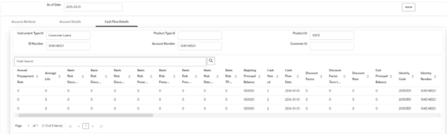 Cash Flow Details tab Cash Flow Details tab