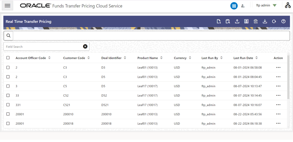 Real Time Transfer Pricing Summary