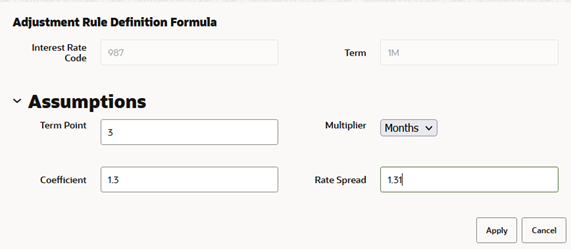 Add-On rate Rule Definition Formula Add-On rate Rule Definition Formula