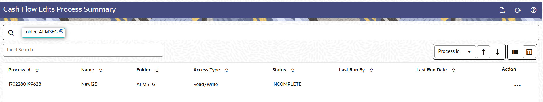 Cash Flow Edits Process Summary Page Cash Flow Edits Process Summary Page