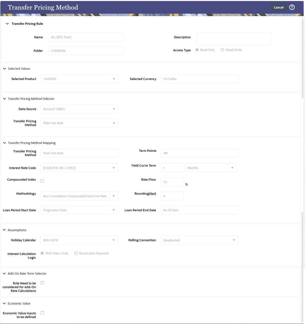 Transfer Pricing Method