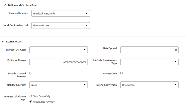 Breakage Charge - Economic Loss Breakage Charge - Economic Loss