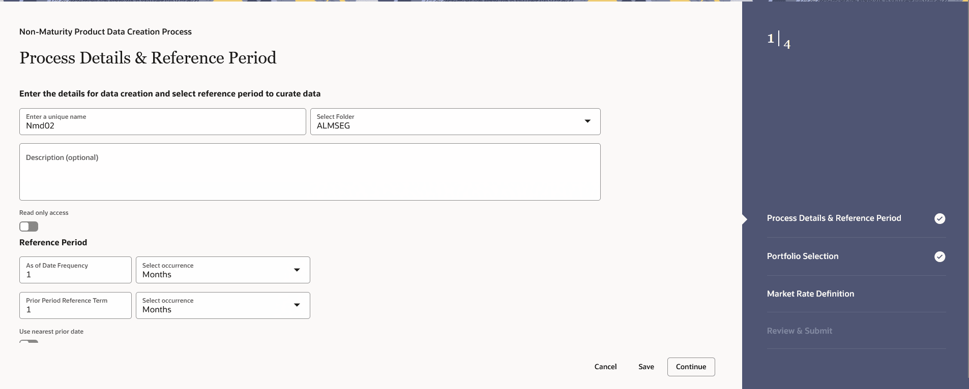 Process Details and Reference Period Process Details and Reference Period