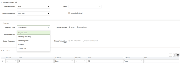 This illustration is the Add-on Rate Rule (Definition Mode) that allows you to define the Add-on Rate Rule for Fixed Rate. This illustration is the Add-on Rate Rule (Definition Mode) that allows you to define the Add-on Rate Rule for Fixed Rate.
