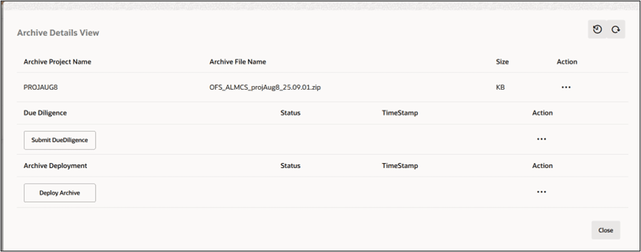 Archive Details View