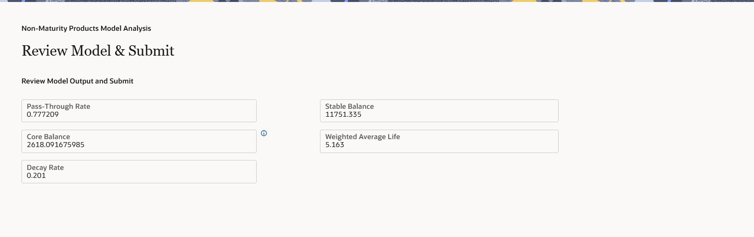Review and Submit Model Review and Submit Model