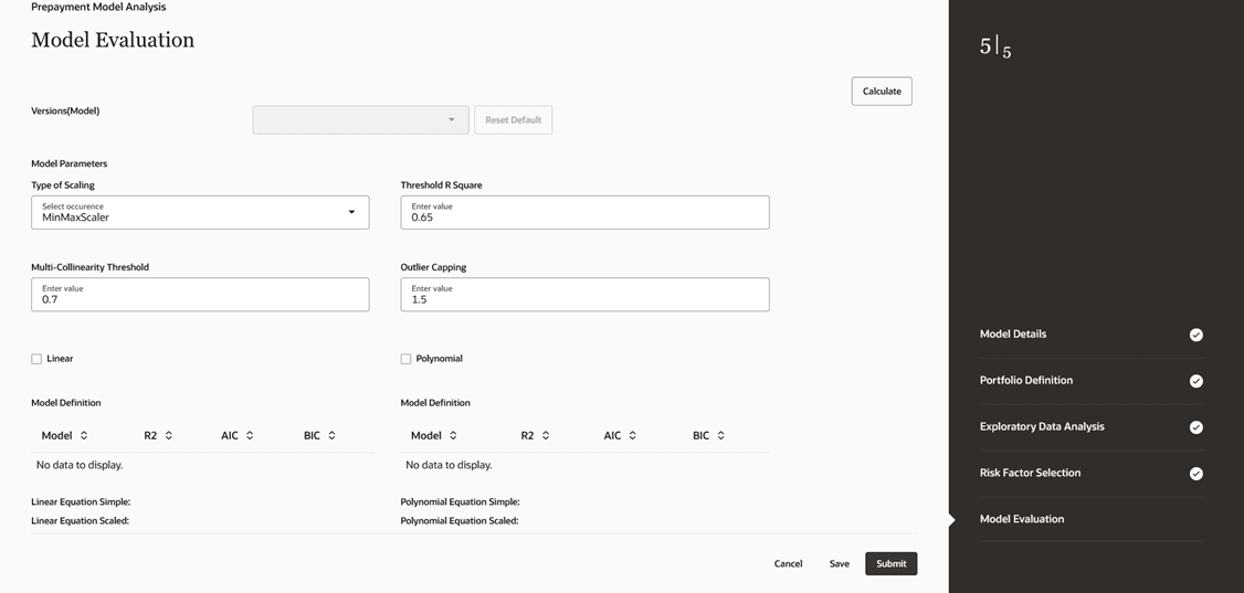 Model Evaluation Section