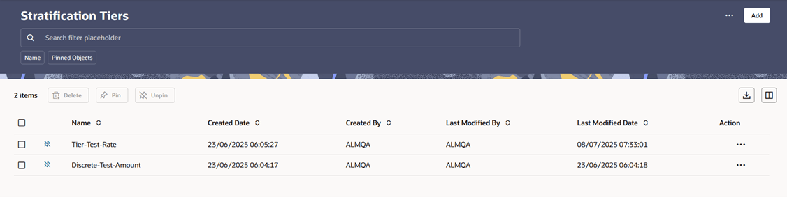 Data Stratification Tier