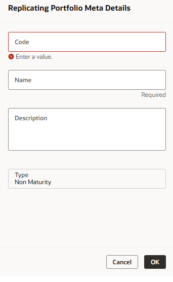 Replicating Portfolio Details section