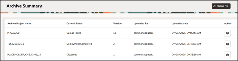 PLSQL Archive Summary