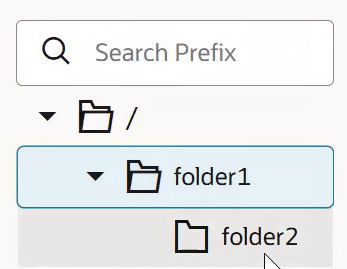 Prefix tree view