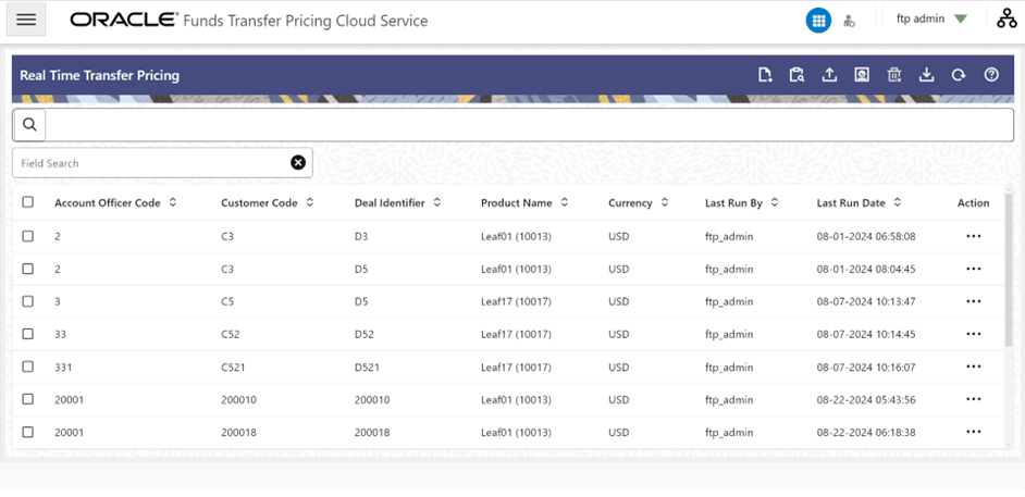 Real Time Transfer Pricing Summary