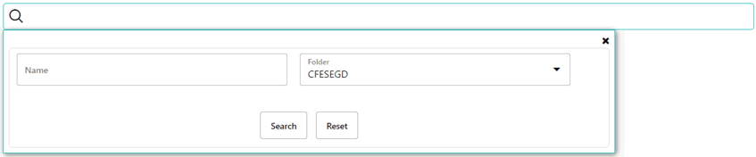 This screen allows you to search for an existing Cash Flow Edit process.
