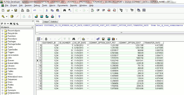 This illustration displays the same SQL Query results. This illustration displays the same SQL Query results.