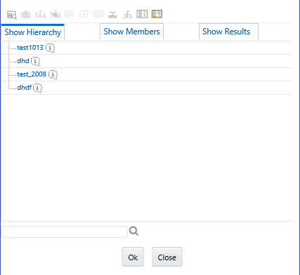 The Hierarchy screen allows you to select the product hierarchy.