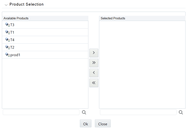 This Hierarchy Browser window allows you to select the product for the Rate Report.