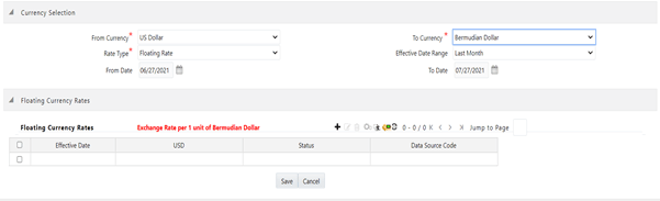 The Currency Rates Summary page allows you to define the exchange rate data for the To Currency values. The Currency Rates Summary page allows you to define the exchange rate data for the To Currency values.