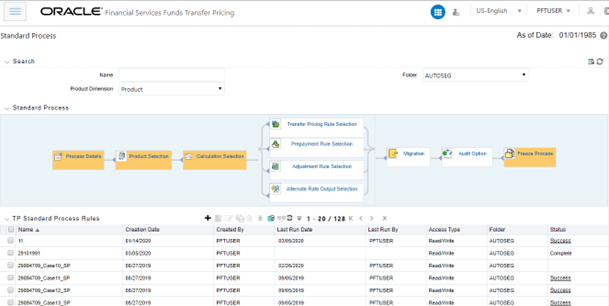 This page displays and allows you to select the Standard Mode for FTP Processing.