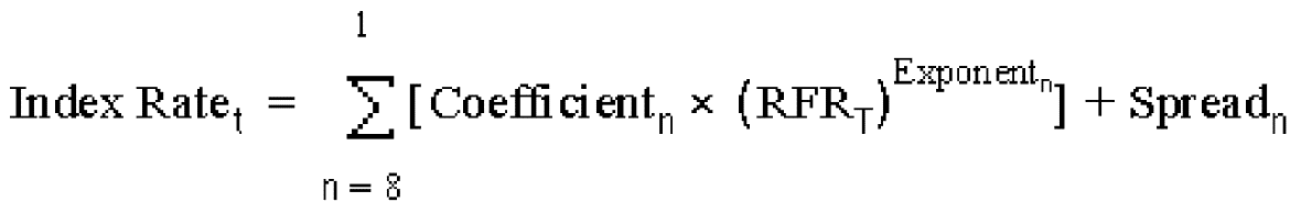 Stochastic Rate Indexing Formula