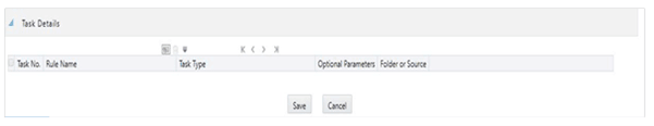 This pane of Simplified Batch Details window allows you to select or delete a particular task.