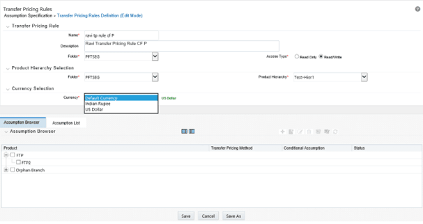 Transfer Pricing Rules - Definition Mode Transfer Pricing Rules - Definition Mode