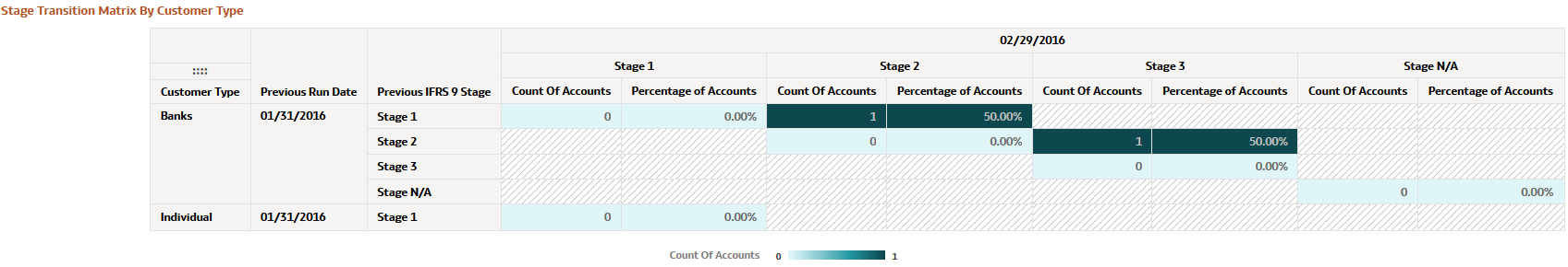 Stage Transition Matrix by Customer Type Report