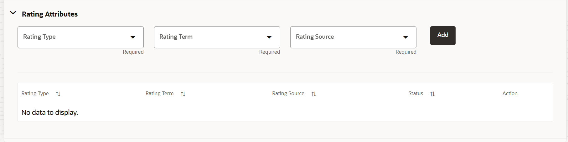 The Rating Mapping Rule Form Continued